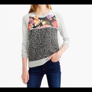 Merino Wool Mixed Media Sweater